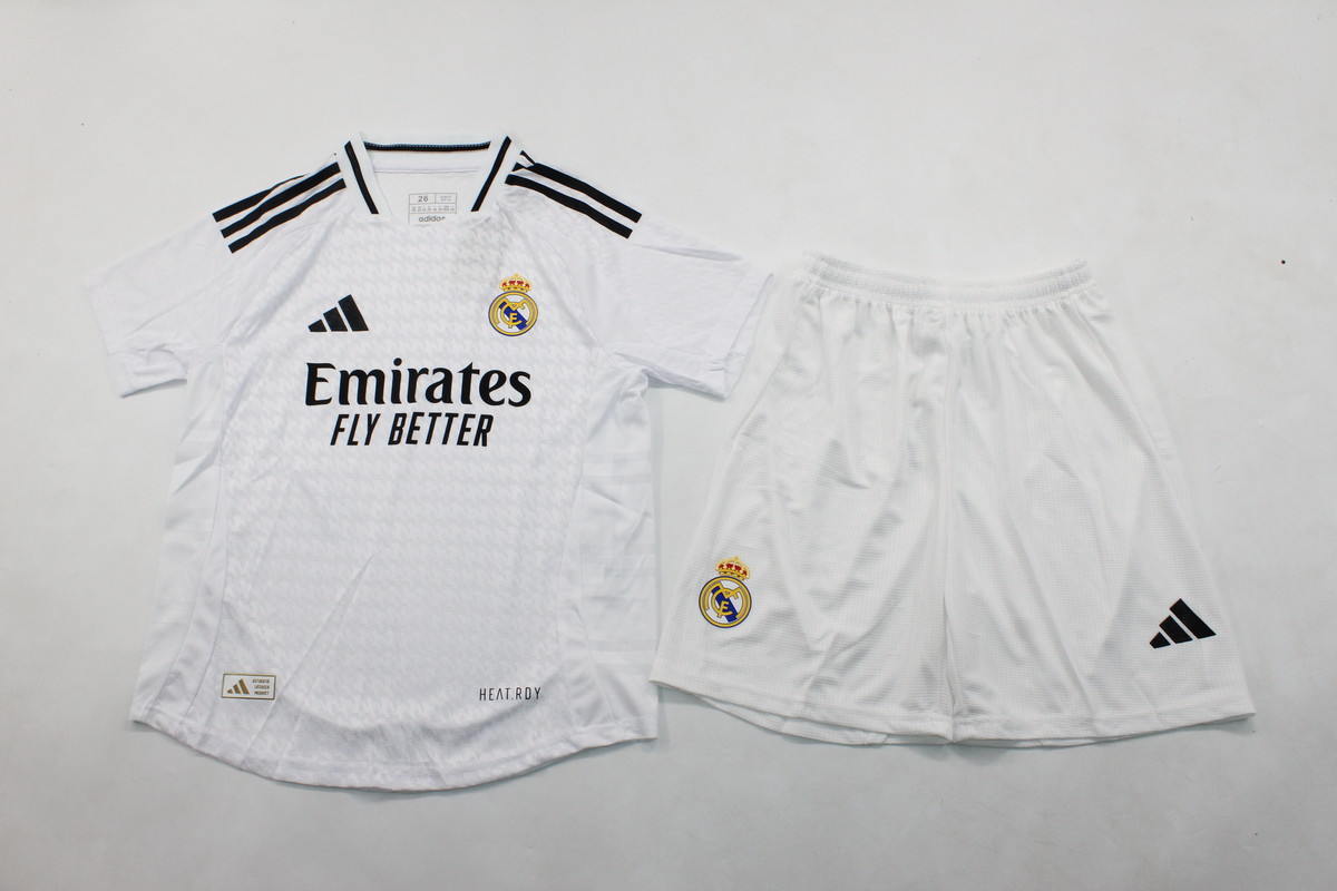 Kids-Real Madrid 24/25 Home Soccer Jersey(Player)